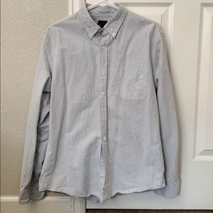 J. Crew Oxford Light Grey Button Down